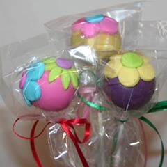 Flower cake pops