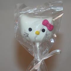 Hello kitty cake pops