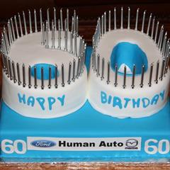 60th Birthday Corporate cake