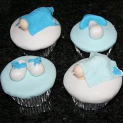 Blue Babyshower Cupcakes