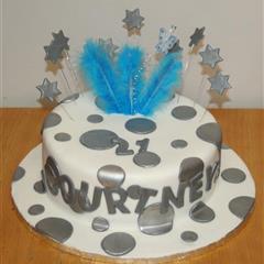 21st Polka Dot Cake