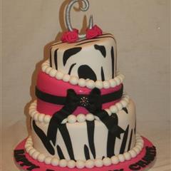 21st Zebra Cake