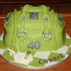 Green Handbag Cake