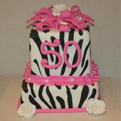 50th Zebra Cake