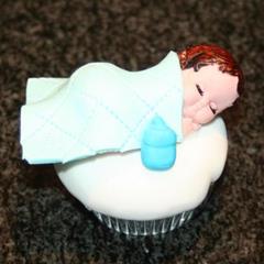 Sleepy Baby Christening Cupcakes