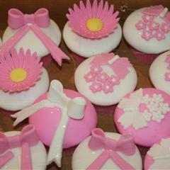 Butterflies & Flowers Christening Cupcakes 1