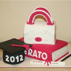 Graduation Bag & Book Cake