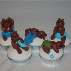 Teddy Bear Babyshower Cupcakes